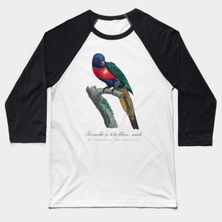 Rainbow Lorikeet / Perruche A Tete Bleue, Male - Jacques Barraband 19th century Illustration Baseball T-Shirt